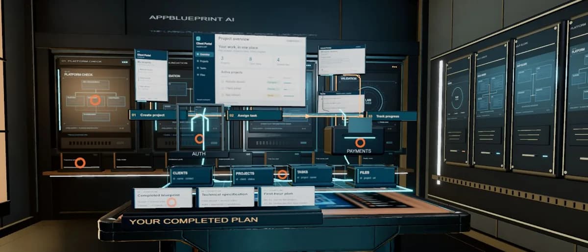 The AppBlueprint discovery console in The Forge