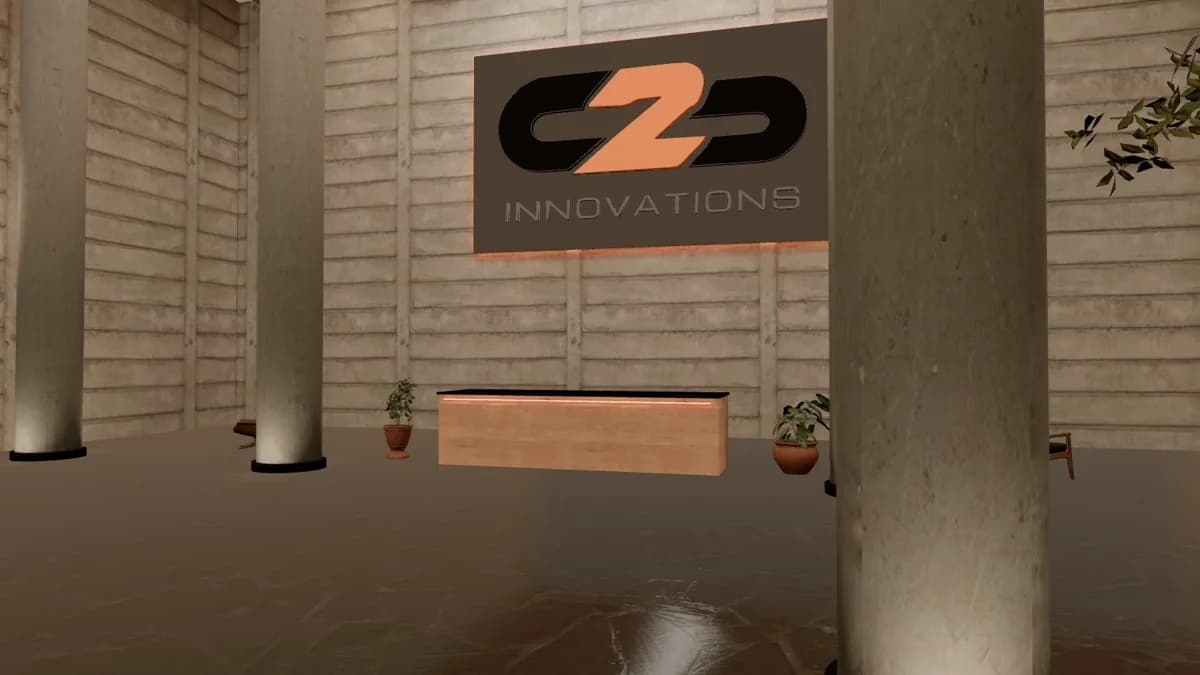 The welcoming reception area of C2C Innovations